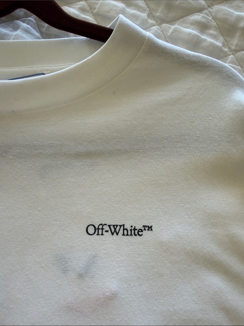 BRAND NEW Off-White White Minimal Logo Crew T-Shirt - Picture 4 of 6